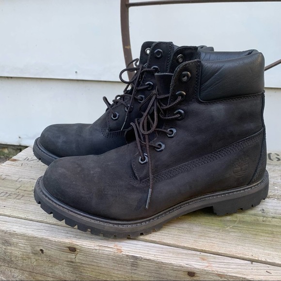 Timberland Black Nubuck 6” Waterproof Boots - Picture 4 of 11